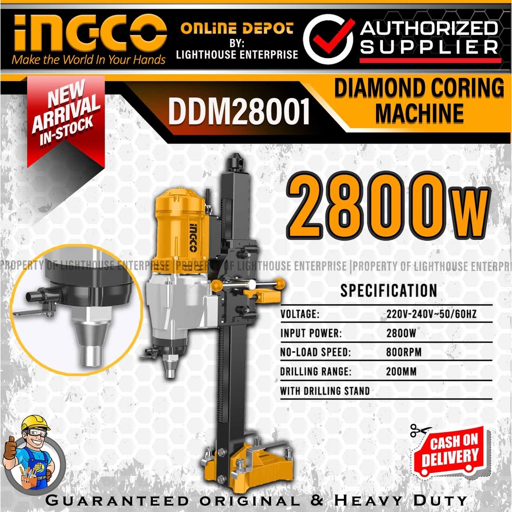 INGCO 2800W Diamond Coring Machine (DDM28001) *LIGHTHOUSE ENTERPRISE ...