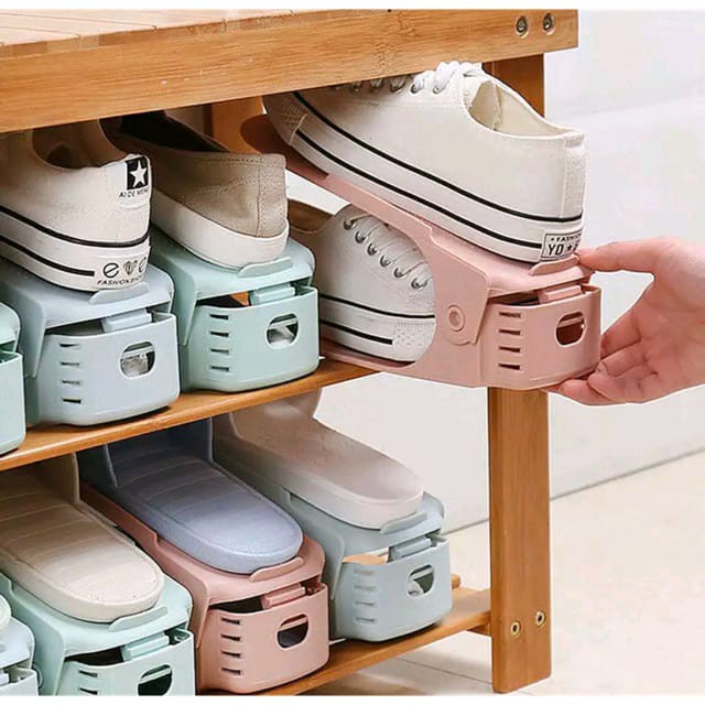 Adjustable Shoes Organizer/Stacking Shoe Storage Rack Shopee Philippines