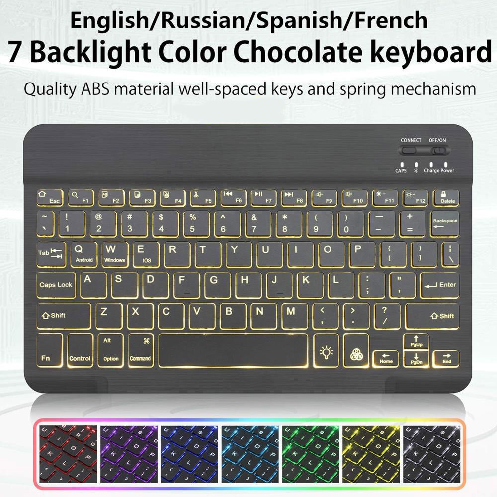 Wireless bluetooth backlit keyboard and mouse set, lightweight and