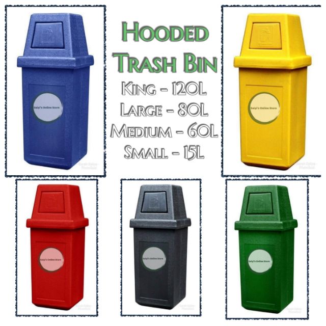 GREENCARE HOODED TRASH BIN WASTE SEGREGATION Shopee Philippines