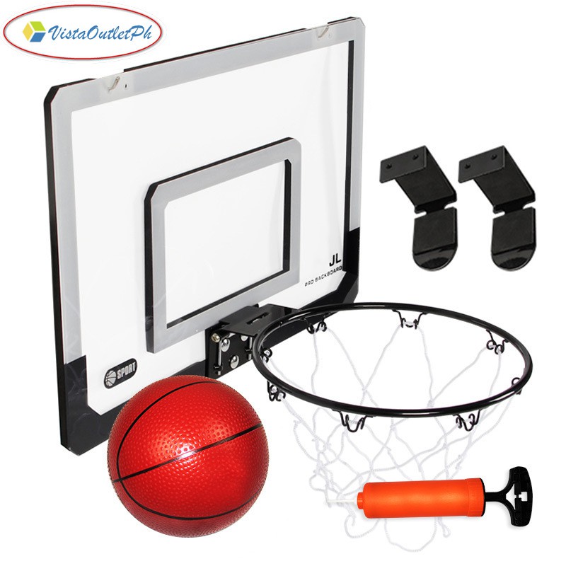 Mini Indoor Basketball Hoop With Ball 18 inch x12 inch Shatterproof