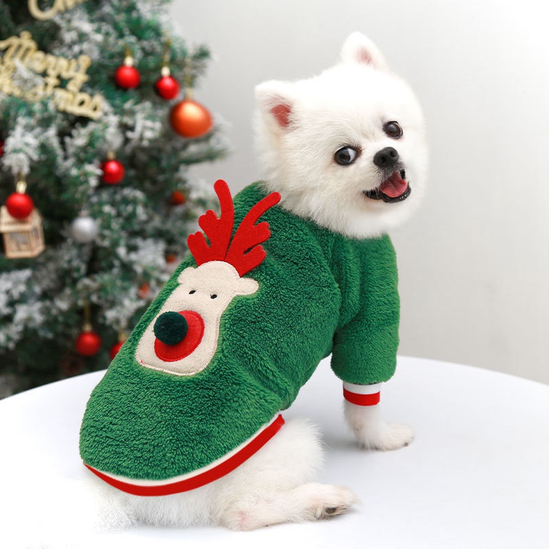 Christmas Pet Clothes Puppy Dog Cats Clothing Xmas Festival Decor #6