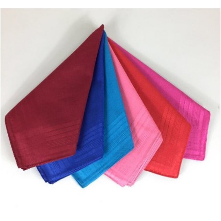 Plain Colors Handkerchiefs-12 Pcs (42×42cm) | Shopee Philippines