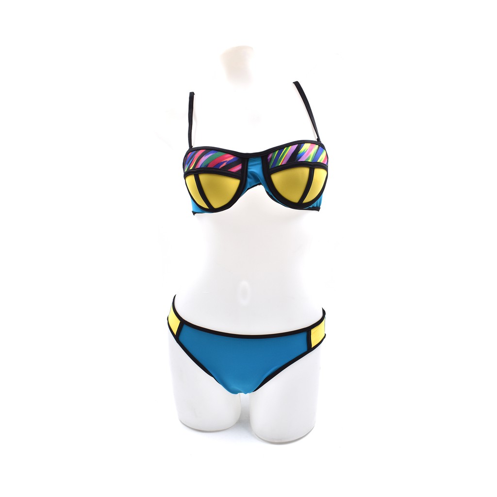 royal blue triangle bikini top