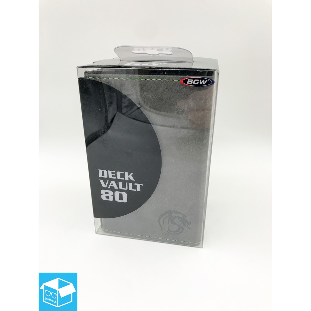 1 BCW Brand Deck Vault 80 Gray MTG CCG Pokemon Protector Storage Box LX 