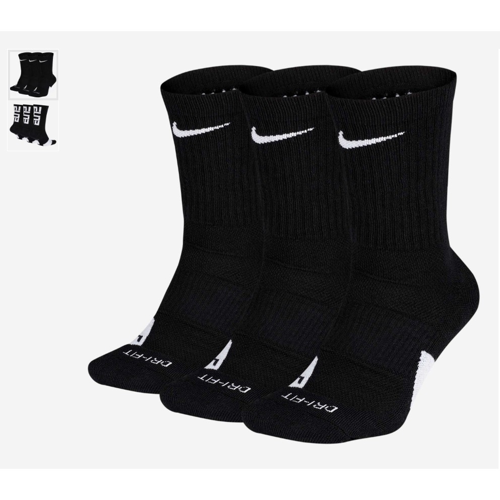 nike elite cushioned crew basketball socks