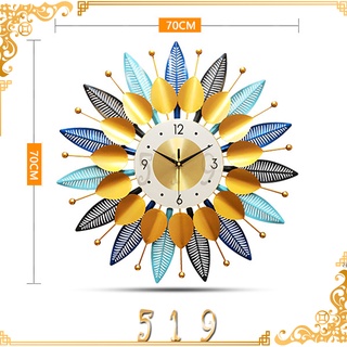 Wall Clock Metal Diamond Digital Living Room Clock #1