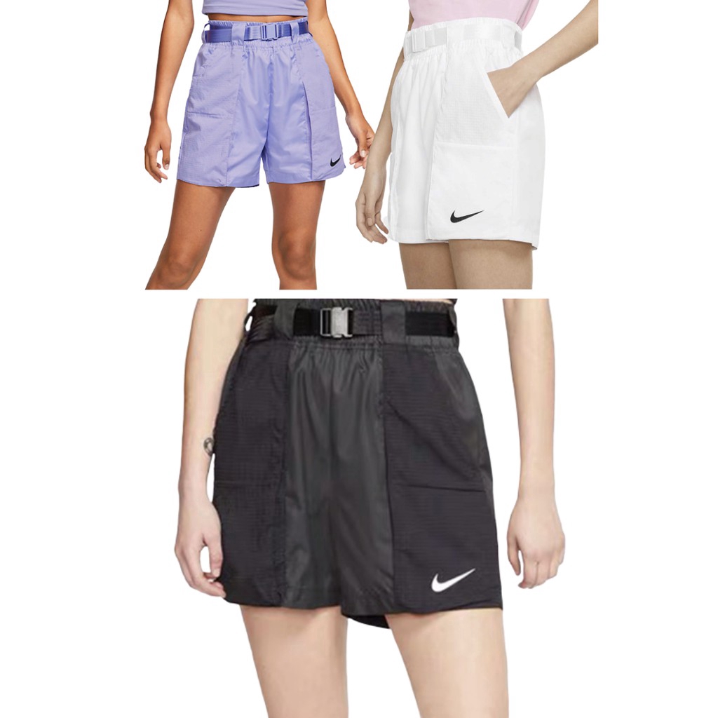 nike womens white shorts