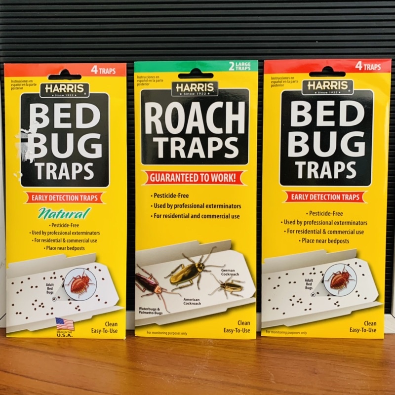 Harris Bed Bug Early Detection Glue Traps (4/Pack) | Shopee Philippines