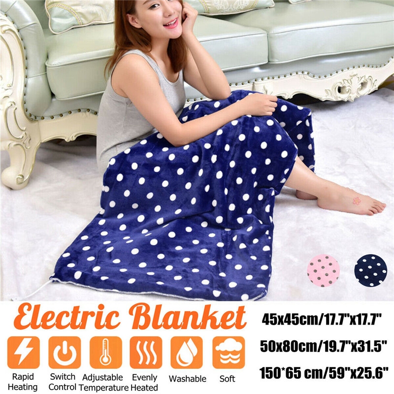 Hk220v Electric Blanket Heated Throw Soft Winter Warm Heated Pad