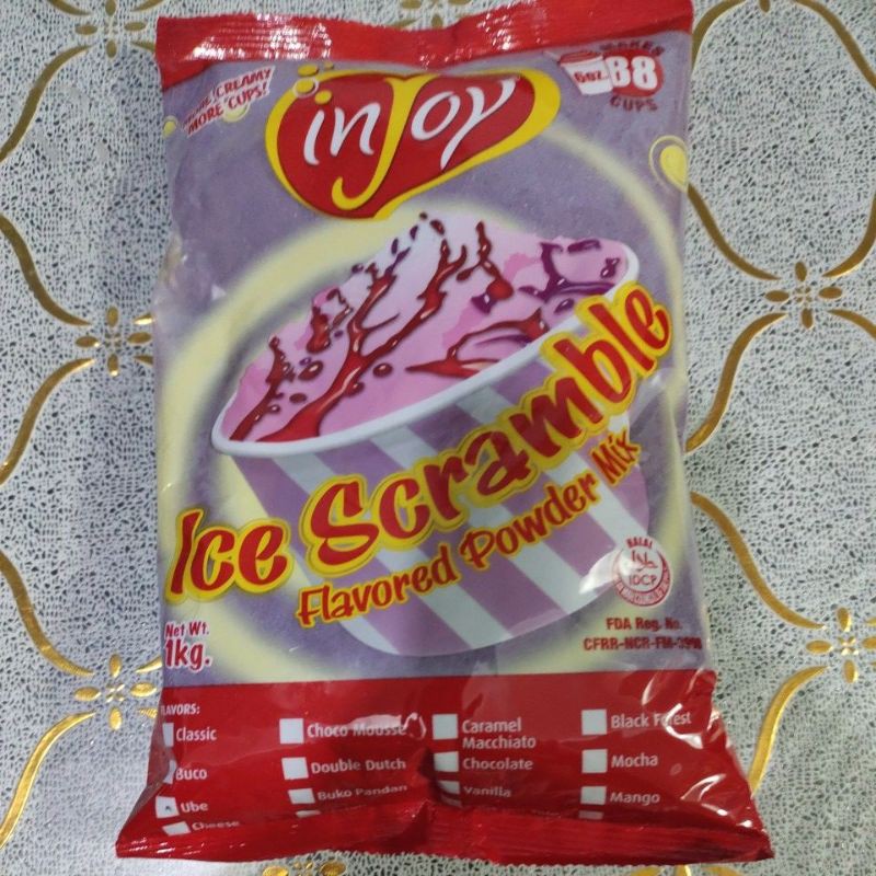 injoy ice scramble ube 1kg Shopee Philippines