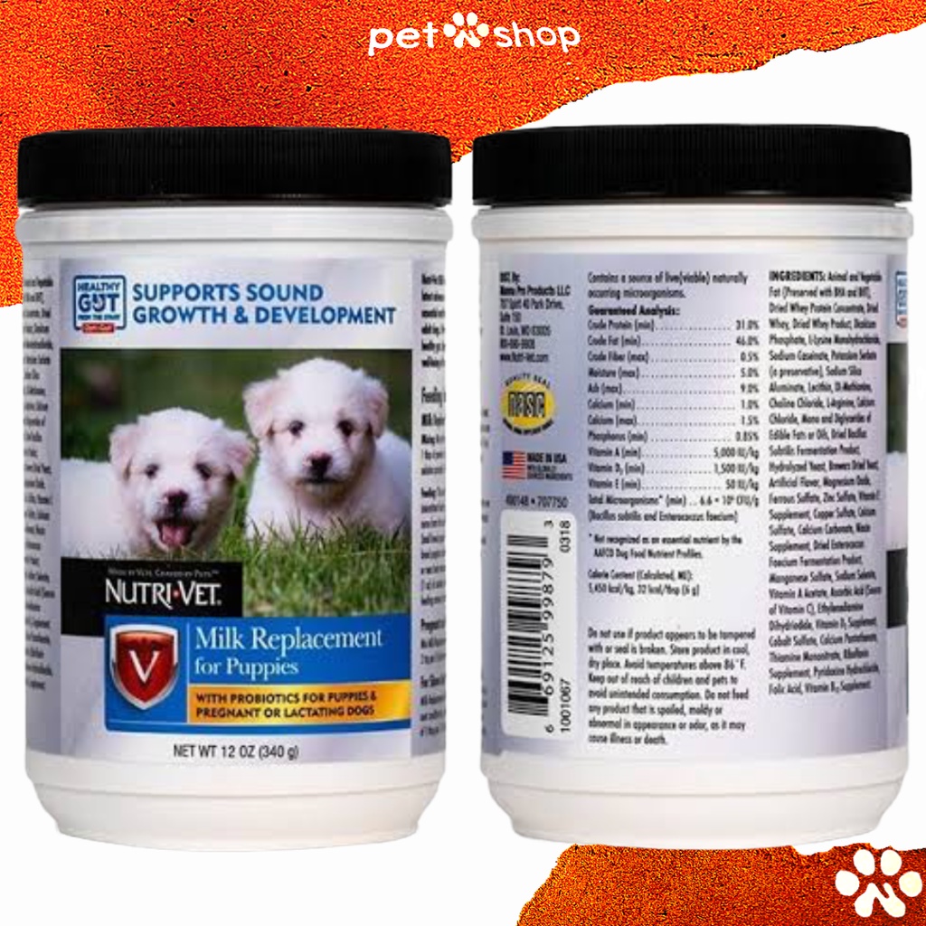 Nutrivet Milk Replacement for Puppies 340g NutriVet Shopee Philippines