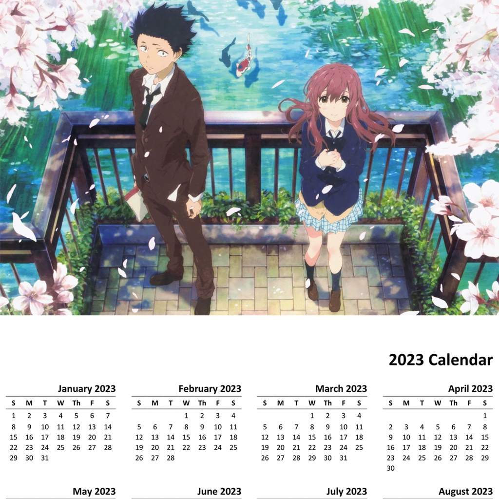 Customize Anime Calendar 2023 (5R) (small calendar) | Shopee Philippines