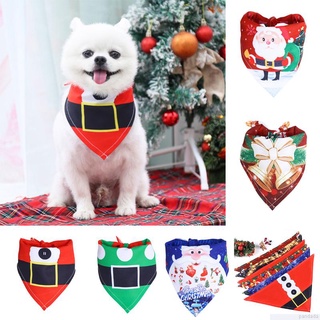 Pet Dog Triangle Bandanas Christmas Bibs for Small Large Breeds Dogs Clothes Decorate Puppy Scarf Collar Neckerchief Ties