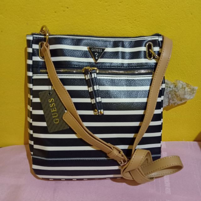 guess striped bag