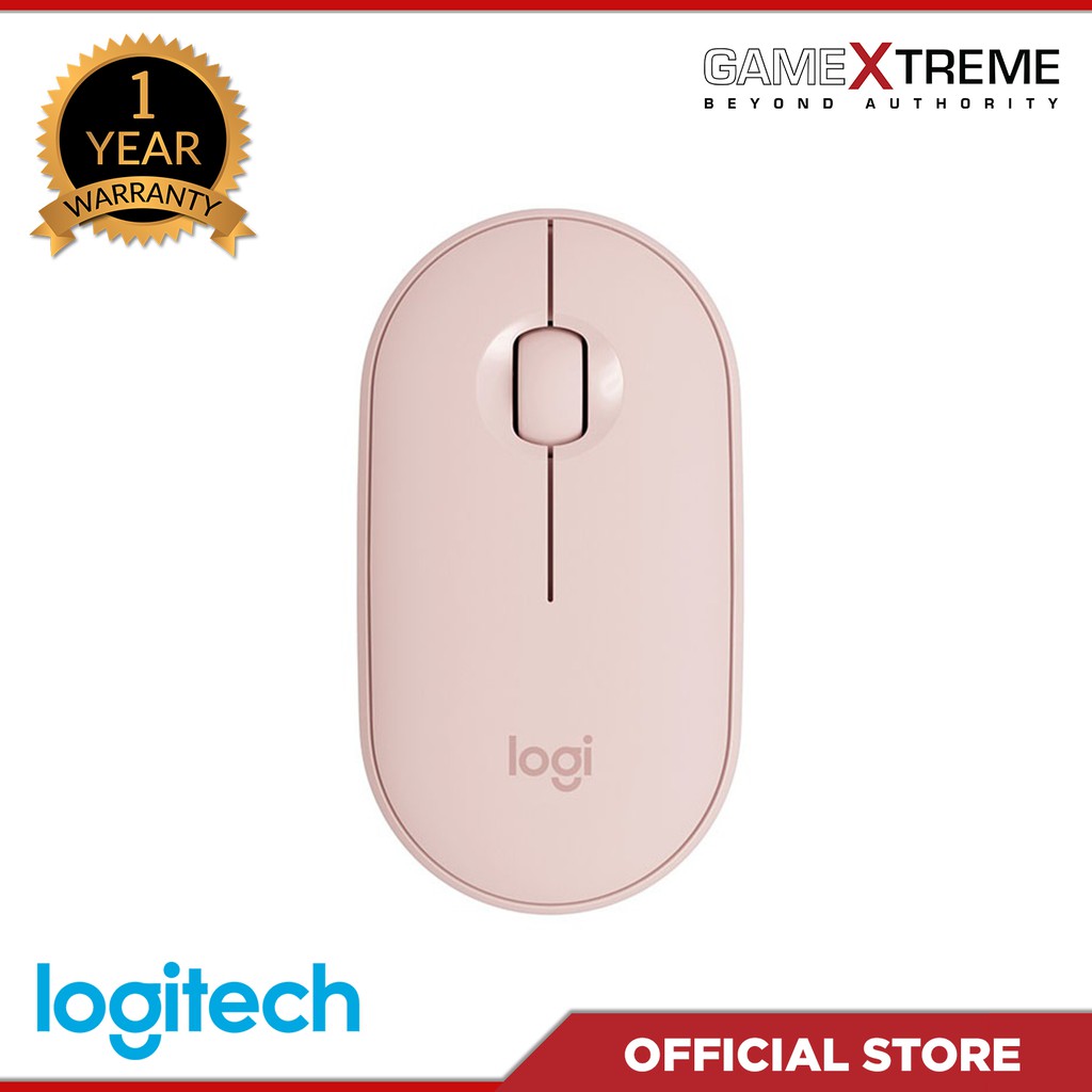 Logitech M350 Pebble Modern, Slim and Silent Bluetooth Wireless Mouse ...