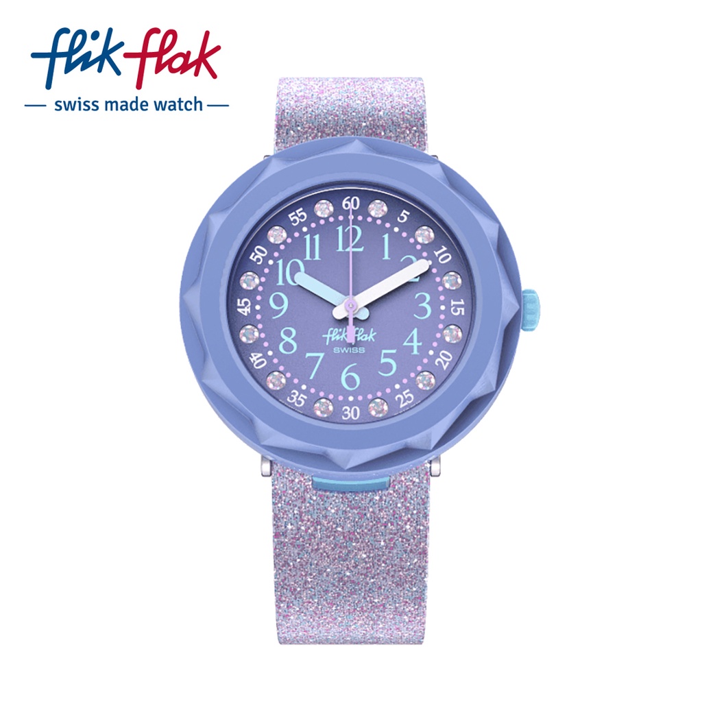 Flik Flak Lilaxus FCSP102 Purple Silicone Strap Watch | Shopee Philippines