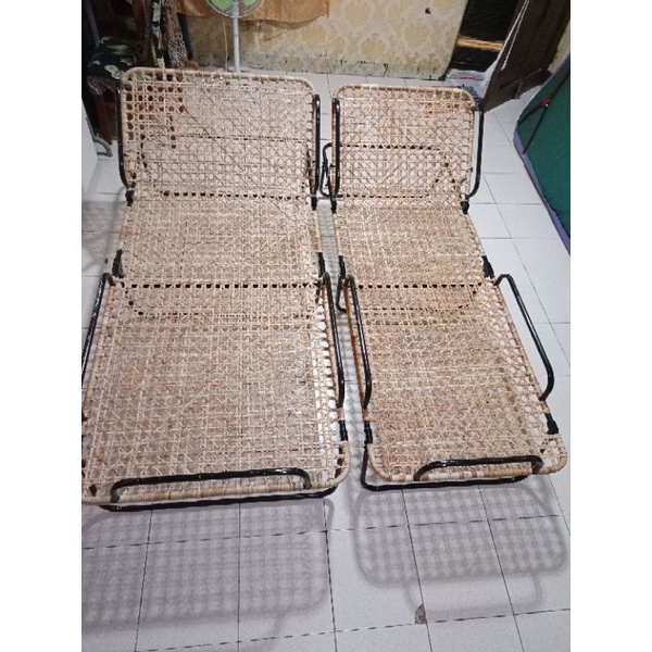 Hospital bed rattan/Recliner Folding bed rattan with Siderails/Anti Bed