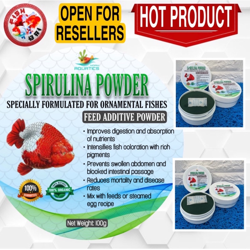 Spirulina for Fish Powder & Tablet by Noah Aquatics Fish Bai Saki
