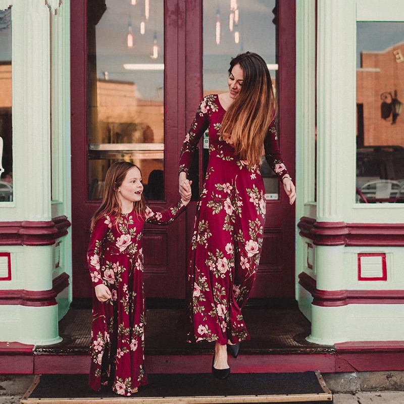 burgundy matching outfits