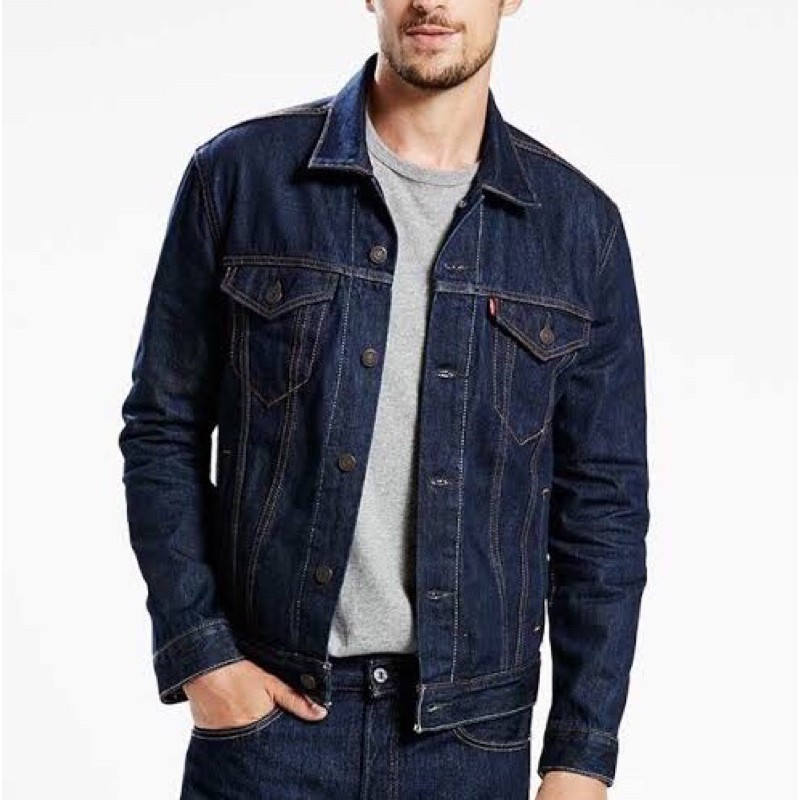 Levi's Dark Trucker Jacket (Maong ; Denim) | Shopee Philippines