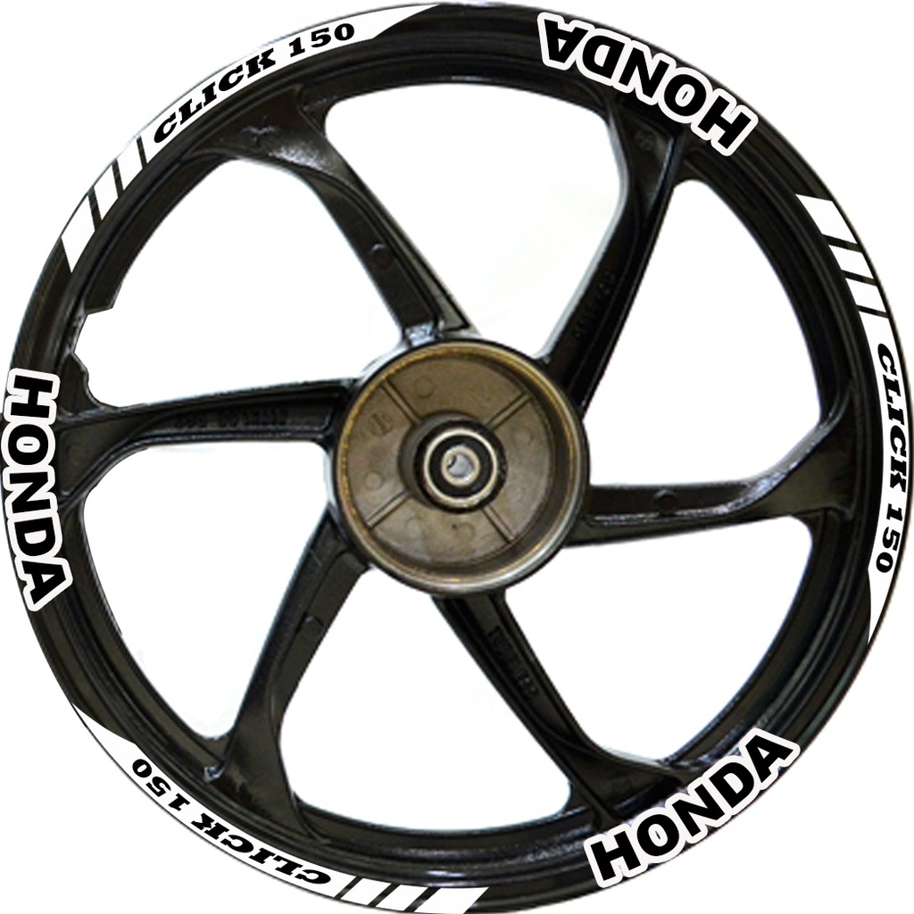 STICKERS FOR MAGS HONDA CLICK 150 MAGS OR RIM (PAIR FRONT AND REAR