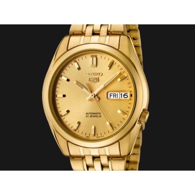 Seiko 5 SNK366 Gold Tone Automatic Watch SNK366K1 | Shopee Philippines