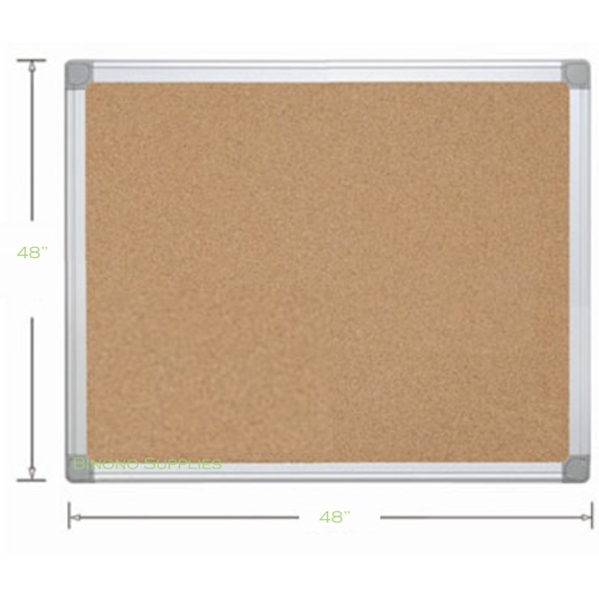 Corkboard Bulletin Board with Aluminum Frame 4x4 feet | Shopee Philippines