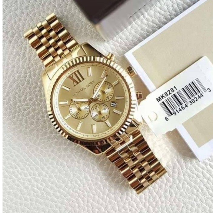 all gold michael kors watch men's