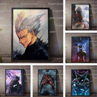 One Punch man Canvas Garou main Anime Painting Poster Wall Print Pictures Home Decoration #1