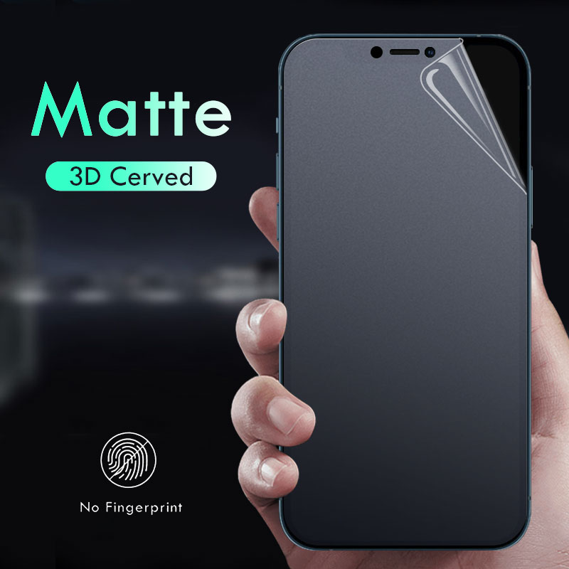 For Iphone 14 13 12 11 Pro Xs Max 12 Mini X Xr Se 8 7 6 6s Plus Matte Screen Protector Soft Hydrogel Film Shopee Philippines
