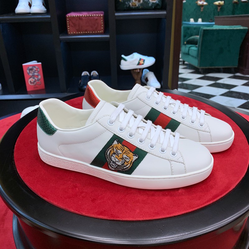 gucci ace embroidered sneaker tiger