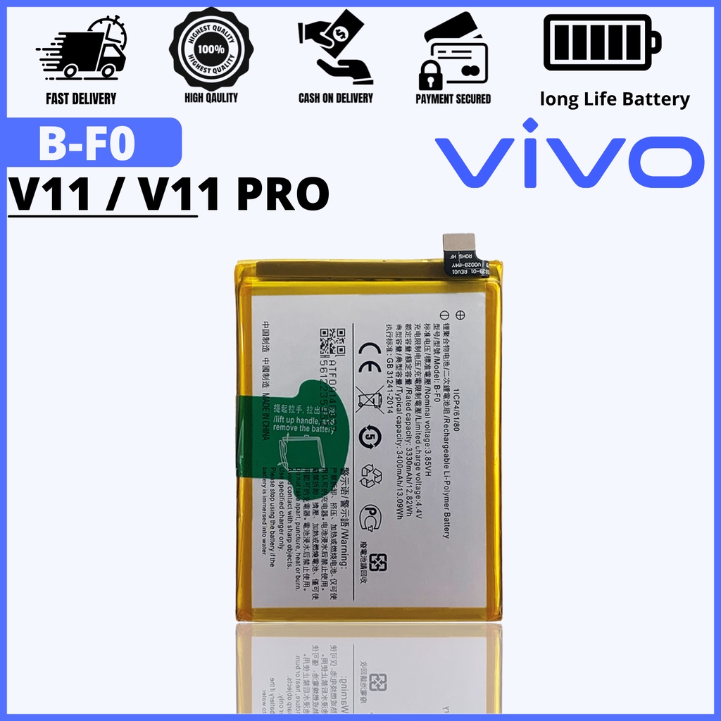 VIVO V11 PRO BATTERY MODEL B-F0 Original Equipment Manufacturer Presyo ₱469