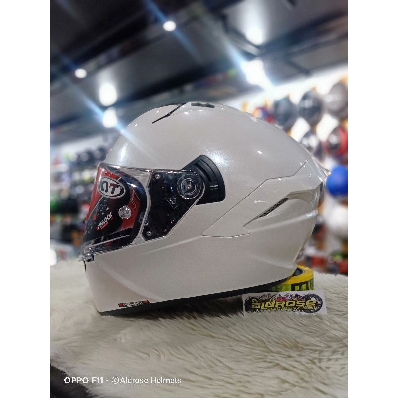 KYT NFR Pearl white Fullface helmet Shopee Philippines