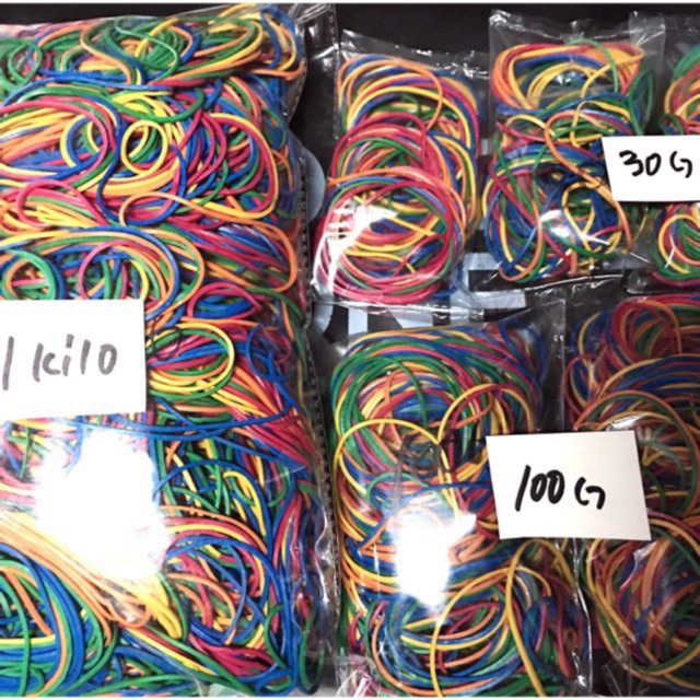 Multi Color Rubber Band 30g 100g Shopee Philippines 