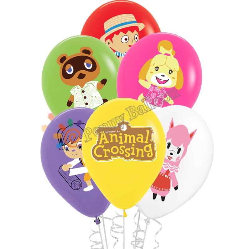 12pcs/lot animal crossing Balloon Globos Video Game Latex Balloons Birthday  Party Decorations Kids C | Shopee Philippines