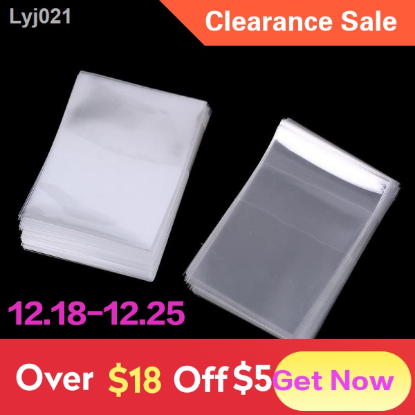 Toy Transparent 2 5x 3 5 Card Sleeves 90x66mm 100pcs Set Shopee Philippines
