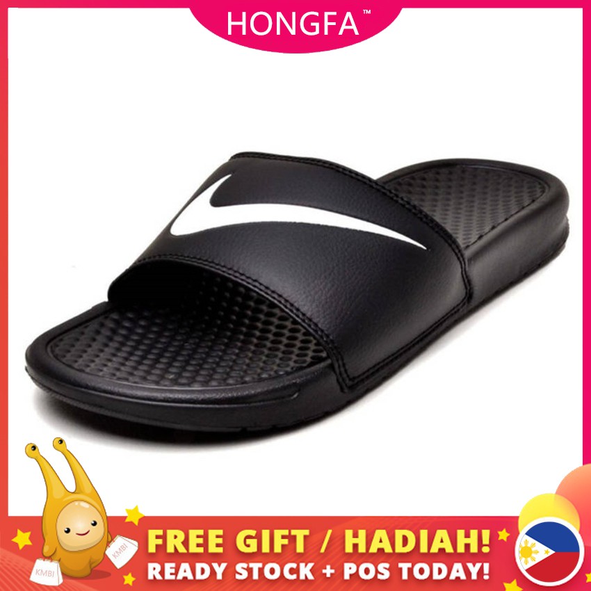 NIKE men's slippers fashion beach slippers men's slippers Shopee