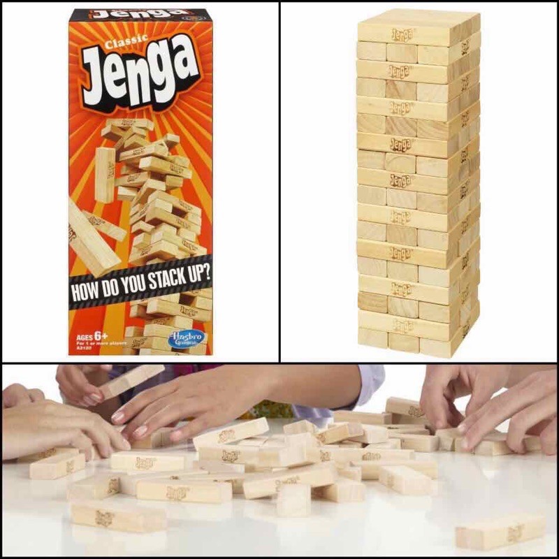 J K Big size wooden jenga blocks Shopee Philippines