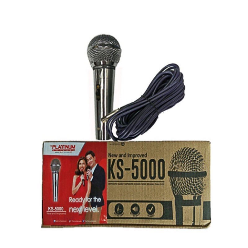 Platinum Karaoke KS5000 HighEnd Dynamic Wired Mic Shopee Philippines
