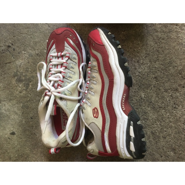skechers chunky sneakers white
