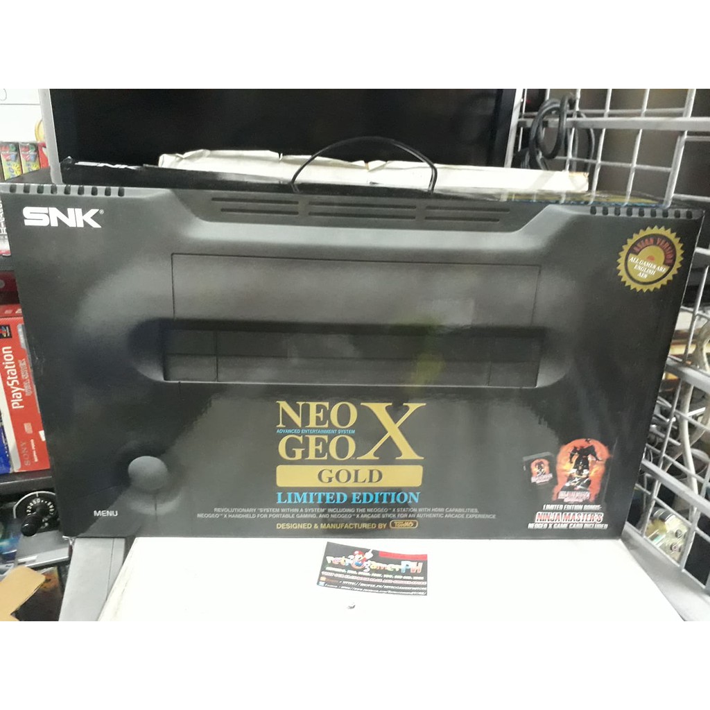 Snk Neo Geo X Gold Limited Edition Complete In Box Shopee Philippines