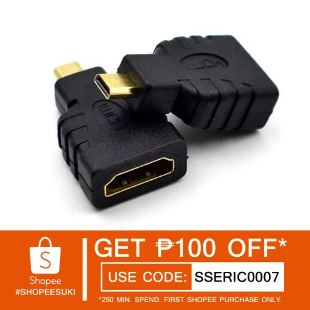 HDMI Type Micro D Male HDMI Female Coupler for Port Device Adapter | Shopee Philippines