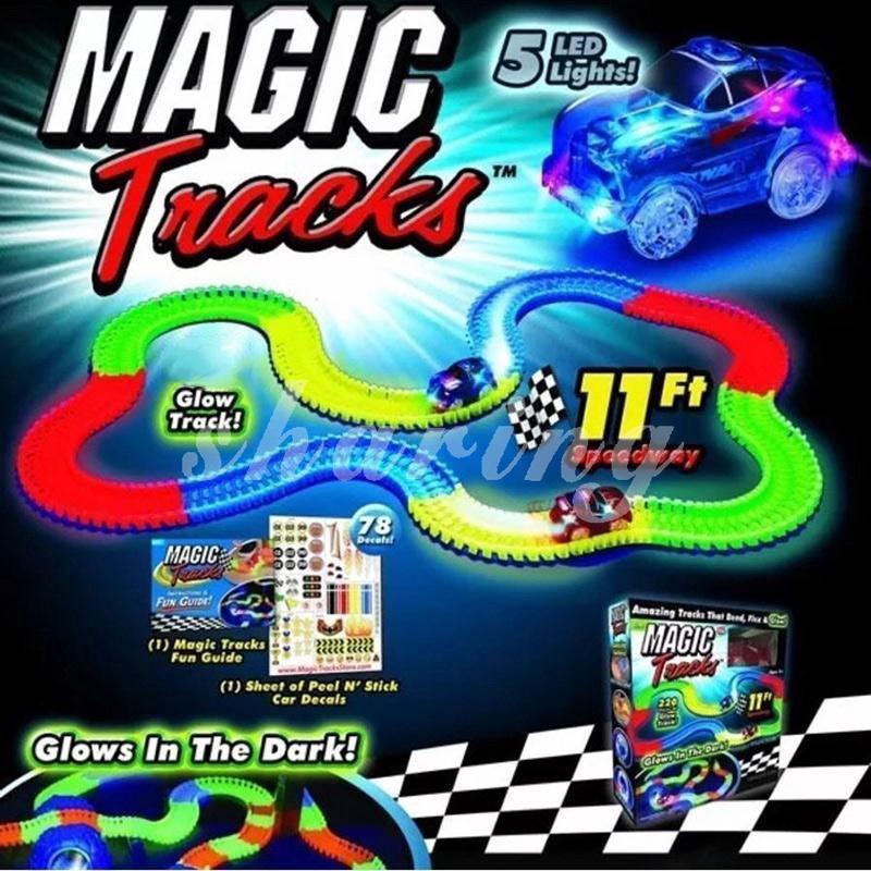 glow in the dark car track