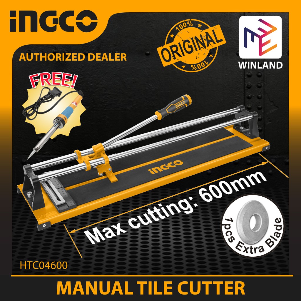 INGCO Original Manual Tile Cutter 600mm with FREE Soldering Iron ...