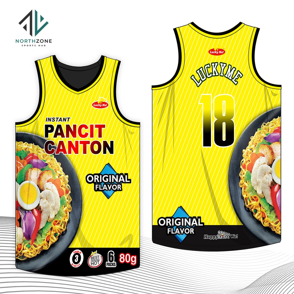 NORTHZONE Pancit Canton Full Sublimated Basketball Jersey, Jersey For