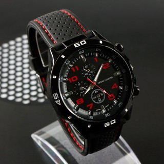Waterproof Stainless Steel Silicone Sport Watch Quartz watch