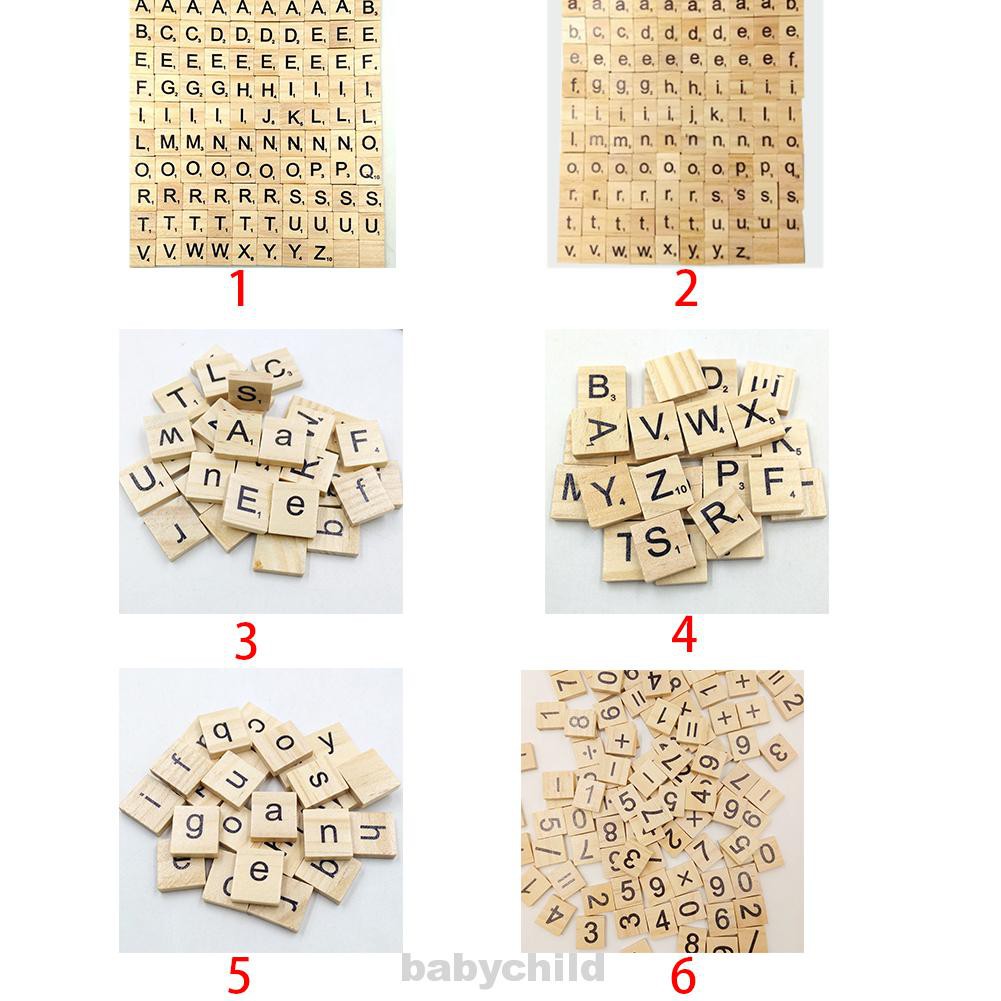 100pcs Number Wooden Name Kindergarten Handcraft Complete Word Shopee Philippines