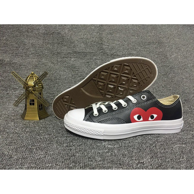 cdg leather shoes