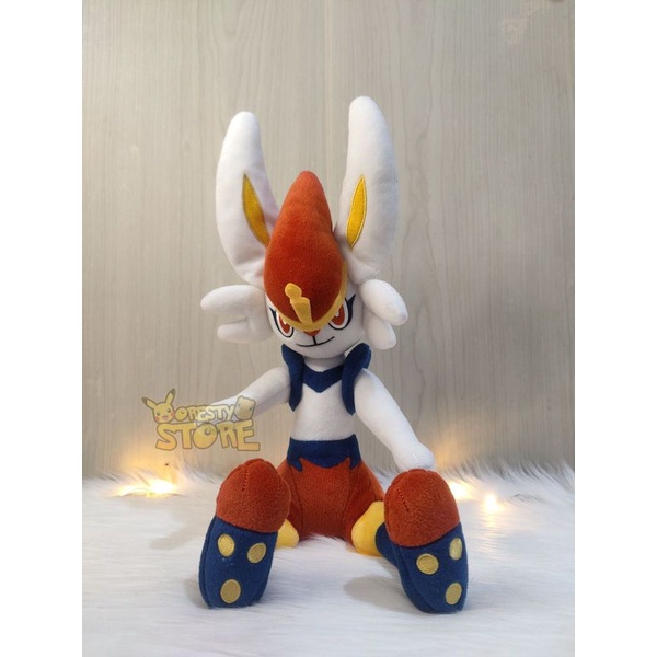 Pokemon Sitting Cinderace Doll - Banpresto | Shopee Philippines